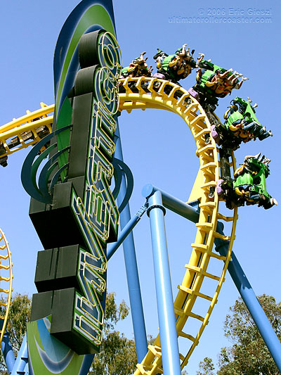 six flags great america rides. Invertigo Roller Coaster Great