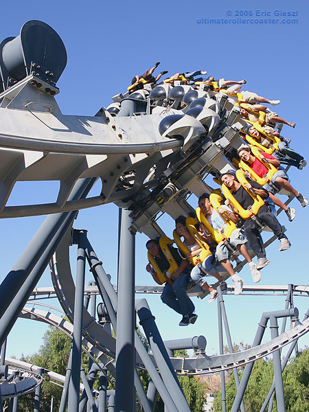 Batman The Ride Roller Coaster Six Flags Magic Mountain